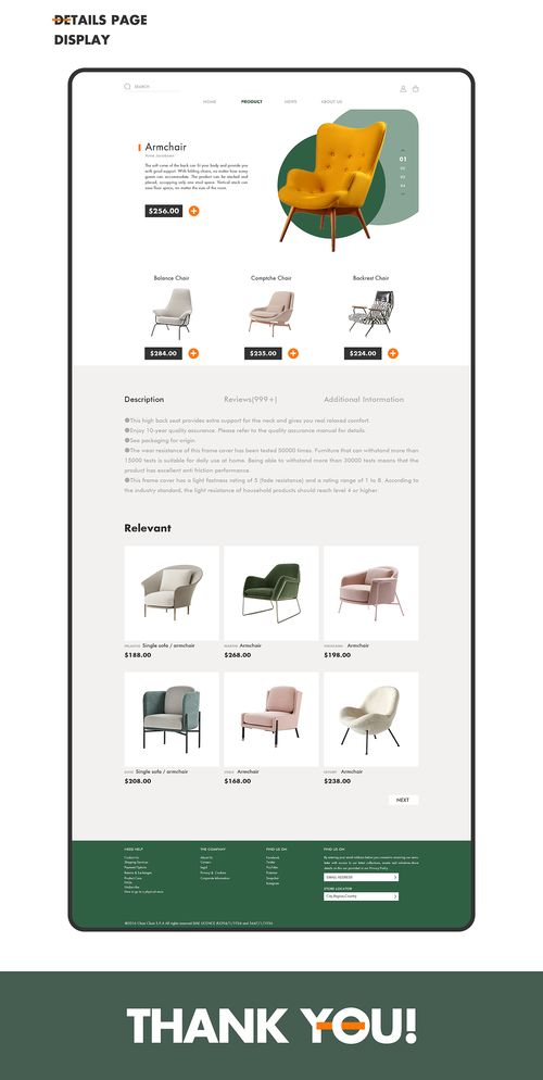 创新与自然 Deer Chair 家具企业网站设计与建设